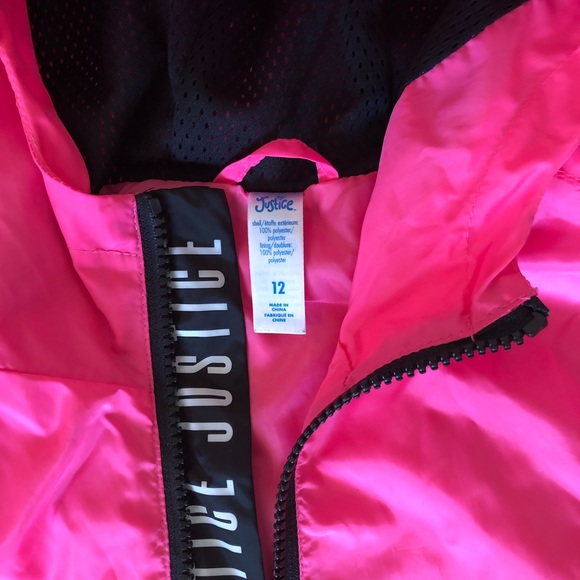 Girls Light Weight Rain Jacket with hood - Picture 2 of 2